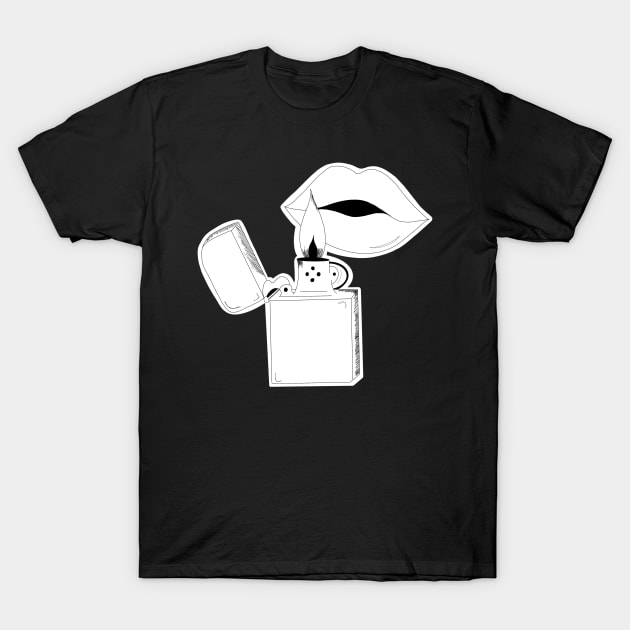 Line work lighter T-Shirt by kymbohcreates